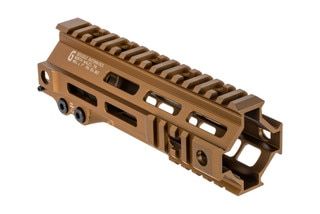 Geissele Automatics Super Modular Mk4 Handguard 7 inch features a desert dirt anodized finish